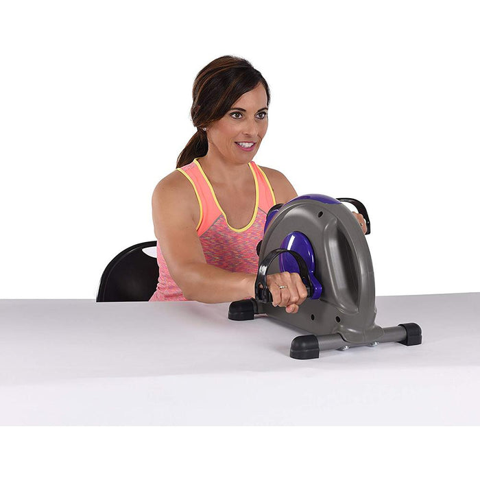 Stamina Mini Exercise Bike with Smooth Pedal System, Purple - Open Box