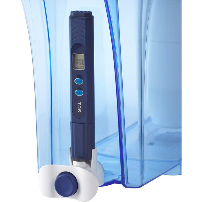 ZeroWater 23 Cup Filtration Pitcher/Dispenser with Filter and free TDS Water Testing Meter