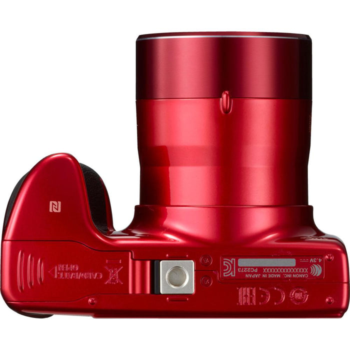 Canon PowerShot SX420 Digital Camera 42x Optical Zoom HD Wi-Fi NFC Red Bundle