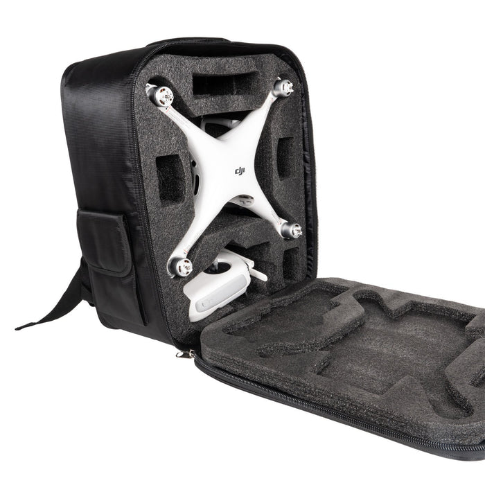 General Brand Soft Travel Backpack with Laser-Cut Foam Inserts for DJI Phantom 4 Drone