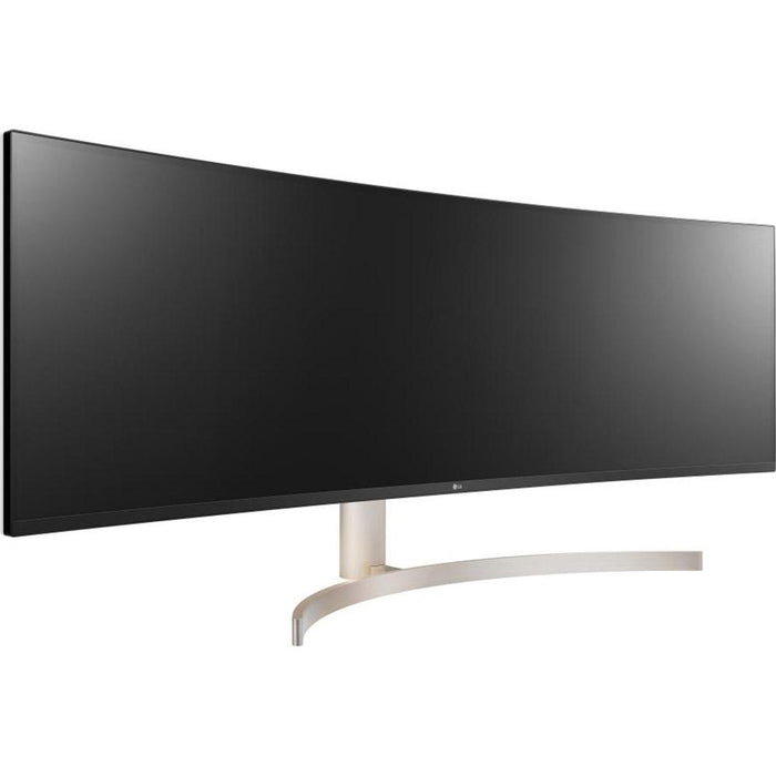 LG 49" Class 32:9 QHD IPS Curved LED Monitor (Renewed) + 1 Year Extended Warranty