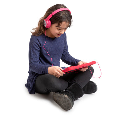 Deco Gear Kids' Over-Ear Pink Customizable Headphones w/ Safe Ears Volume Limiter - 2-Pack