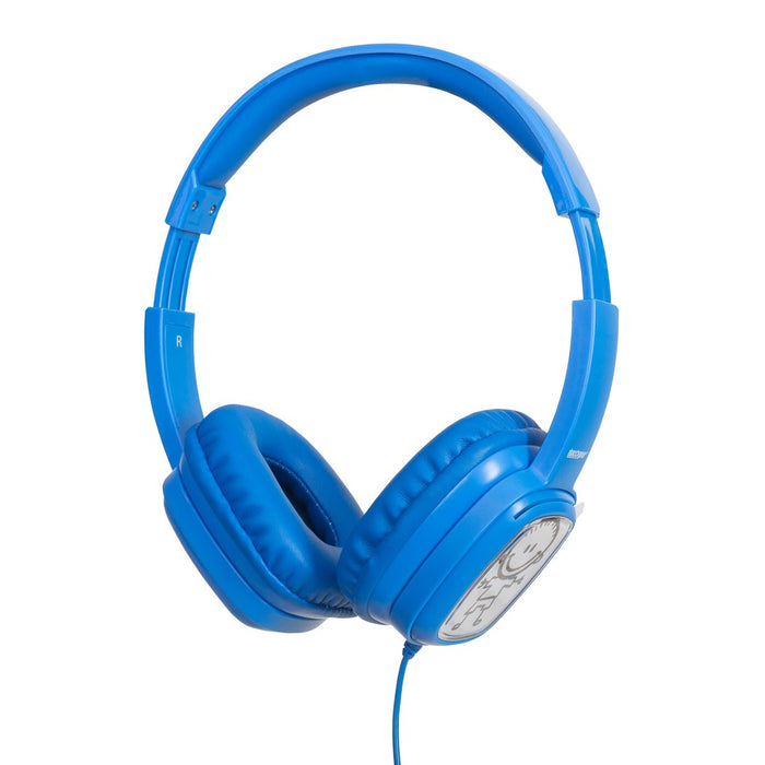 Deco Gear Kids' Over-Ear Blue Customizable Headphones w/ Safe Ears Volume Limiter - 2 Pack