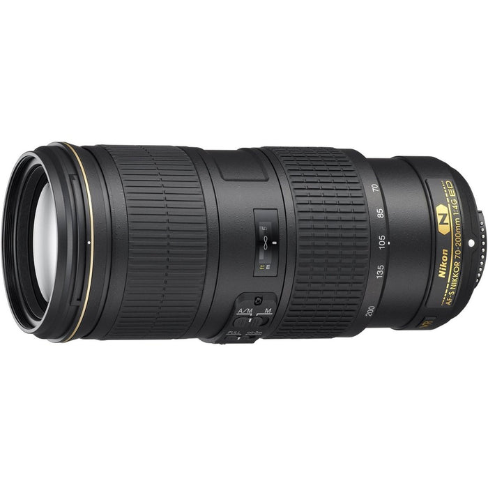 Nikon AF-S NIKKOR 70-200MM F/4G ED VR Lens for Nikon Digital SLR Cameras - Renewed