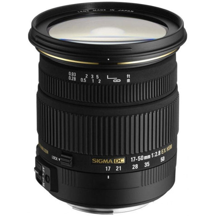Sigma 17-50mm f/2.8 EX DC OS HSM FLD Large Aperture Standard Zoom Lens Sony - Renewed