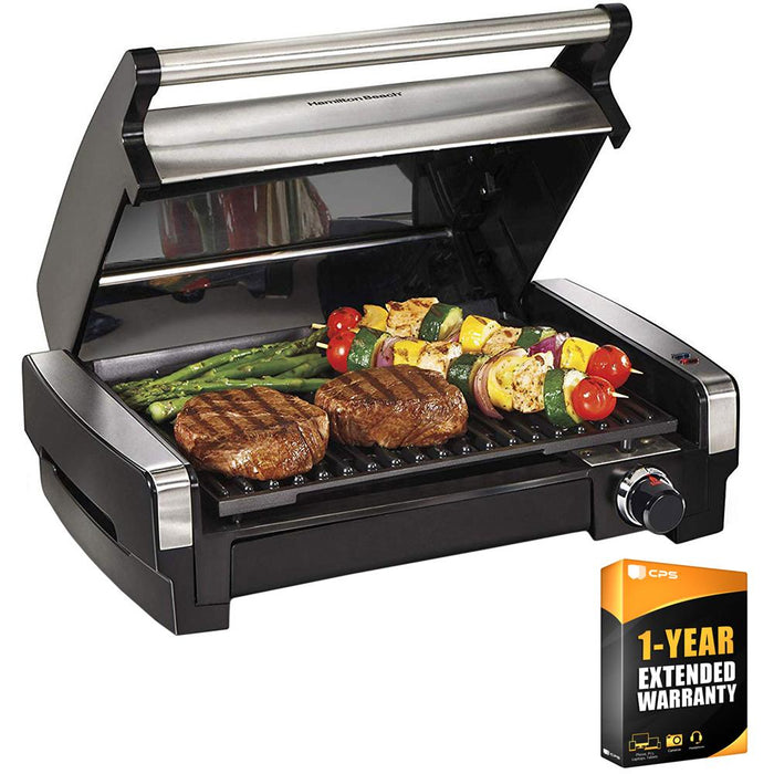 Hamilton Beach Indoor Searing Grill with Extended Warranty