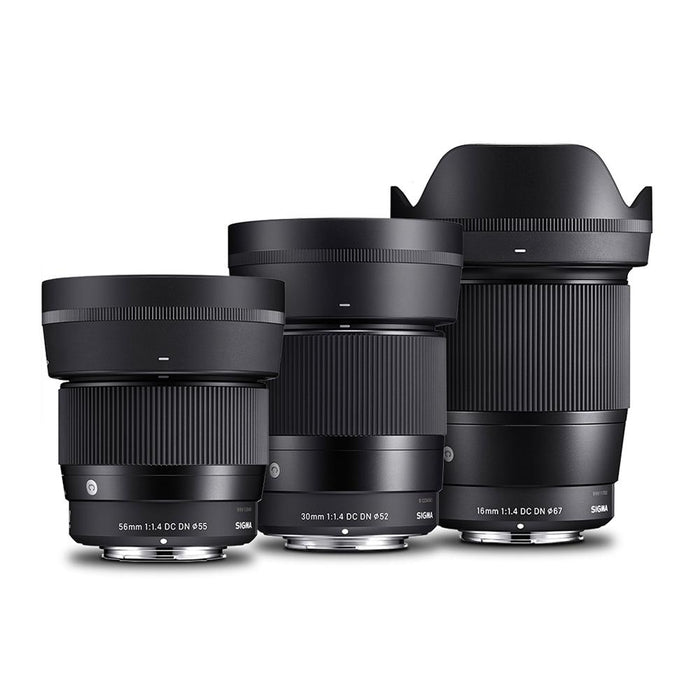  Sigma 16mm f/1.4 DC DN Contemporary Lens for Sony E (402965)  Black : Electronics