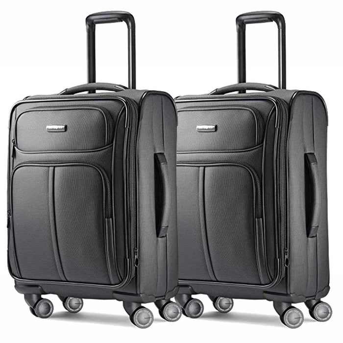 Samsonite 2 Pack Leverage LTE Spinner 20 Carry-On Luggage, Charcoal - 91997-1174