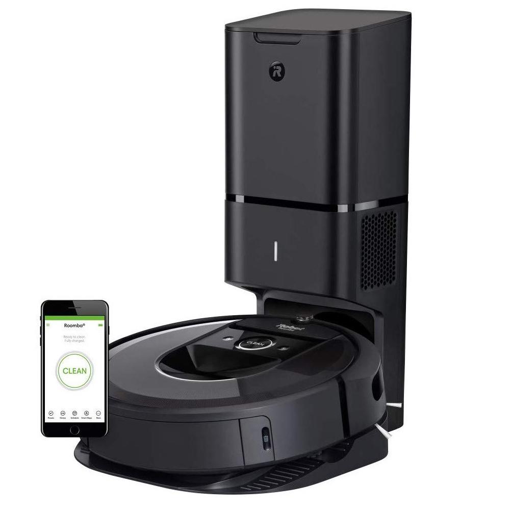 Roomba i7+Robot Vacuum with Automatic Disposal - Wi-Fi Con — Beach Camera