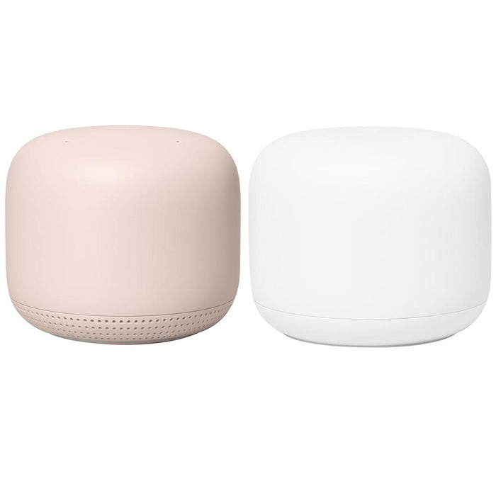 Google Nest Wifi Router Dual Band Mesh System AC2200 + Access Point 2-Pack GA01425 Sand