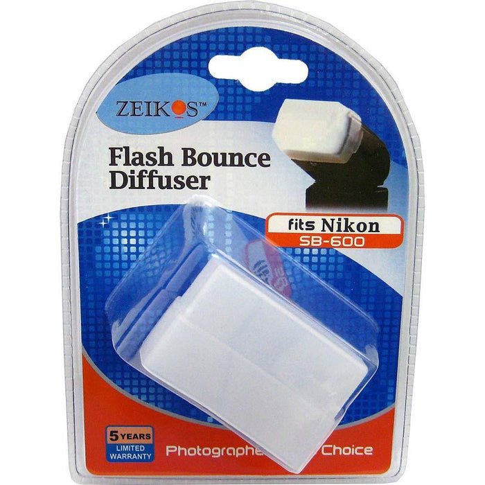 Zeikos Hard Flash Diffuser for Nikon SB600 SB800