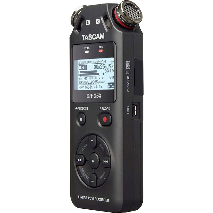 Tascam DR-05X Stereo Handheld Digital Audio Recorder and USB Audio Interface