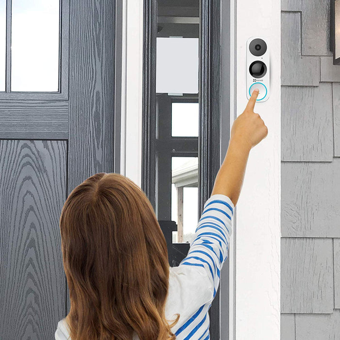 EZVIZ DB1 - Smart Video Doorbell, Wi-Fi Connected, 180 Degree Vertical FOV