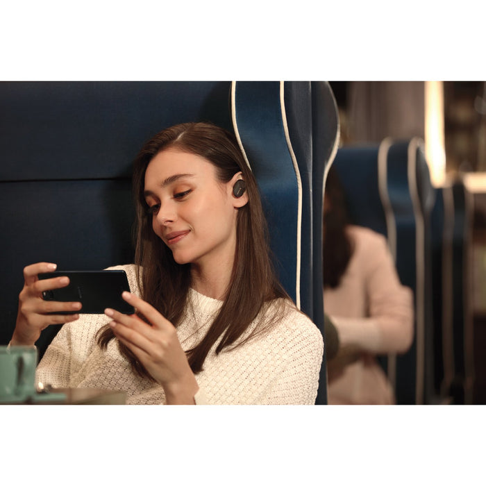 Sony WF-1000XM3 True Wireless Headphones In Ear Noise Cancellation Bundle Black