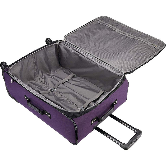 American Tourister Pop Max 3 Piece Luggage Spinner Set - 29/25/21(Purple)(115358-1717) - Open Box