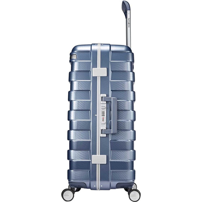 Samsonite Framelock Hardside Carry On Luggage with Spinner Wheels, 25 Inch, Ice Blue