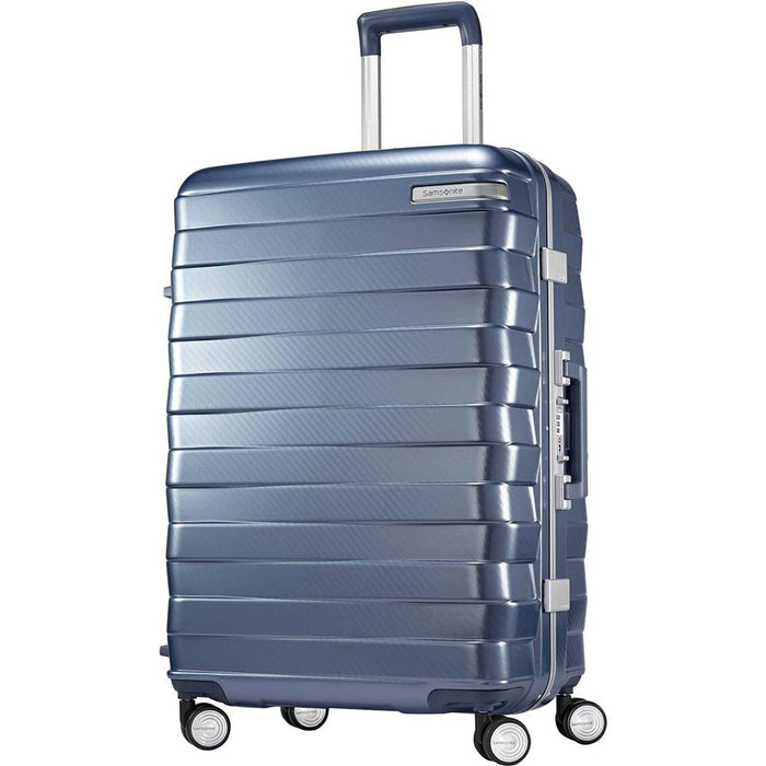 Samsonite Framelock Hardside Carry On Luggage with Spinner Wheels, 25 Inch, Ice Blue