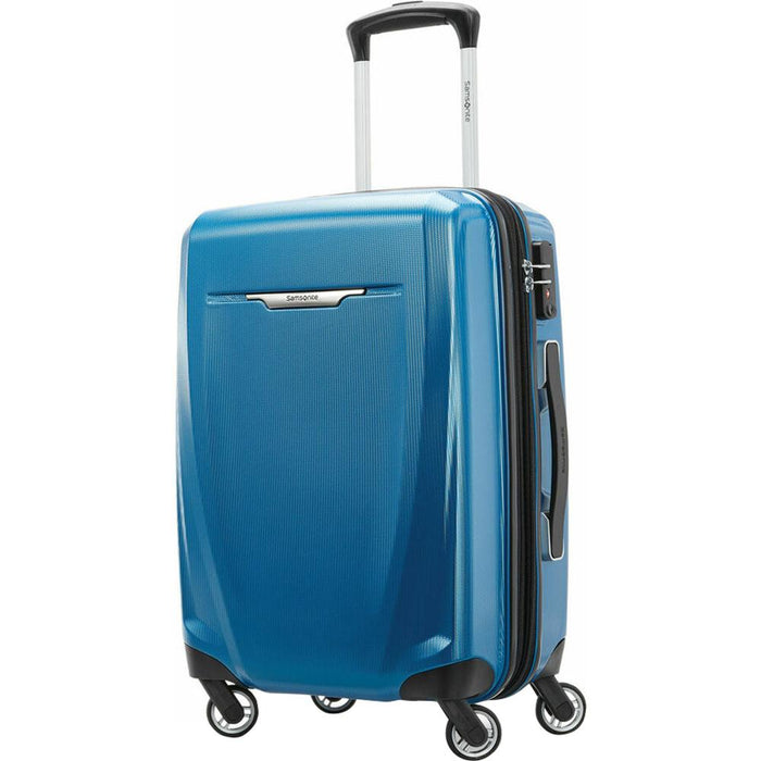 Samsonite Winfield 3 DLX Spinner Hardside Luggage 20" Carry-On  (Blue) ** OPEN BOX**