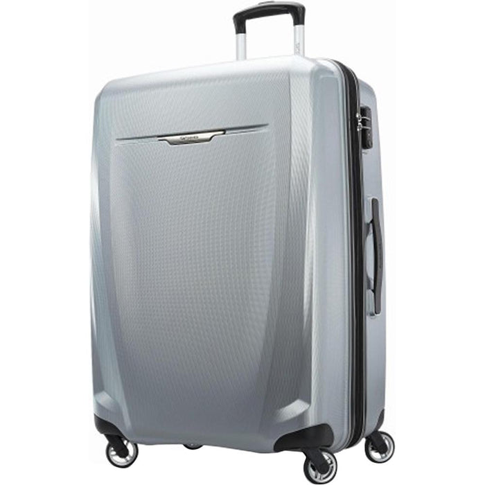 Samsonite Winfield 3 DLX Spinner 28" Checked Luggage - (Silver) - (120754-1776) - Open Box