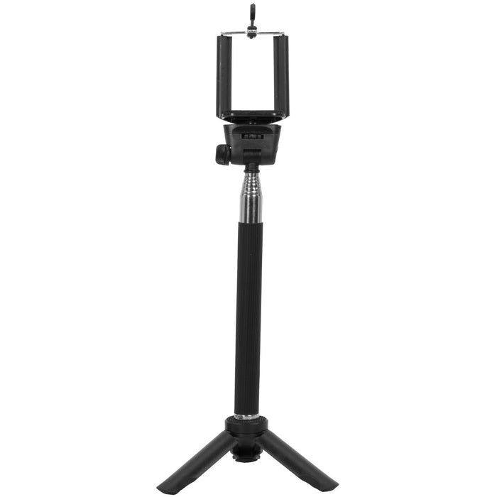 Deco Essentials Telescopic Metal 33" Selfie Stick w/ Tripod and Wireless Remote for iOS/Android