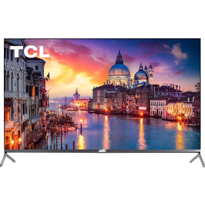TCL 55" 6-Series 4K QLED UHD HDR Roku Smart TV (2019) w/ Accessories Bundle