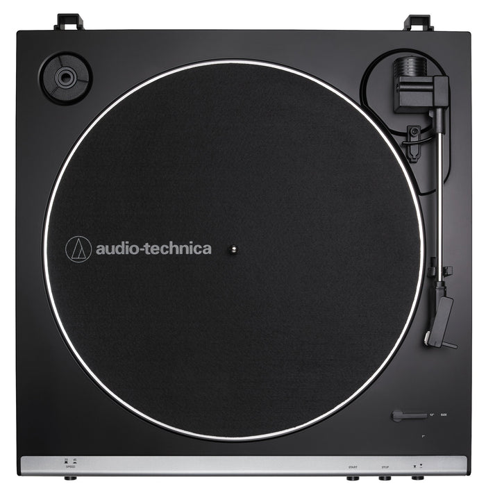 Audio-Technica AT-LP60X-GM Fully Automatic Belt-Drive Turntable 33-1/3 & 45 RPM-Gunmetal REFURB