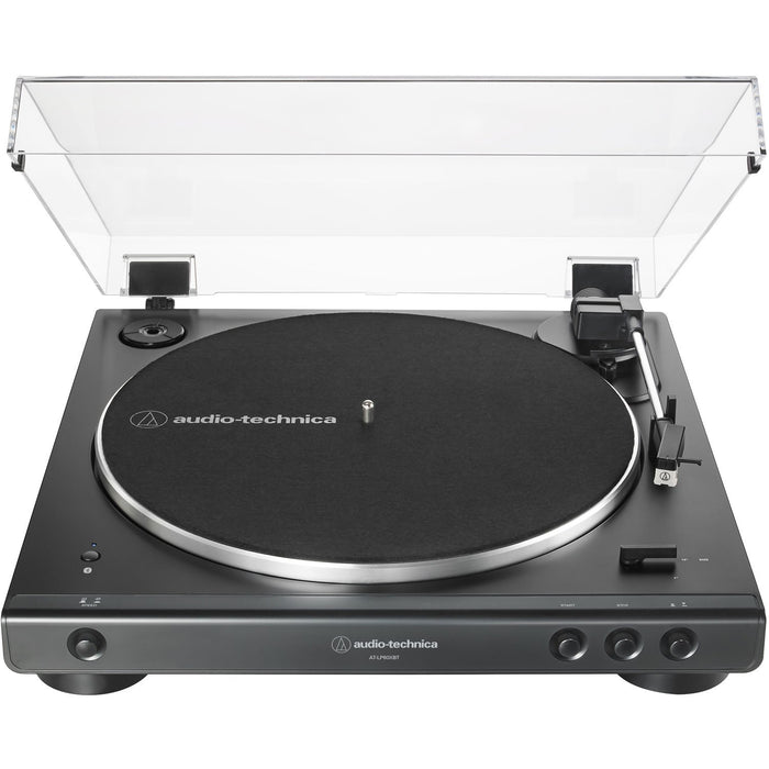 Audio-Technica AT-LP60XBT-BK Fully Automatic Bluetooth Stereo Belt-Drive Turntable REFURBISHED
