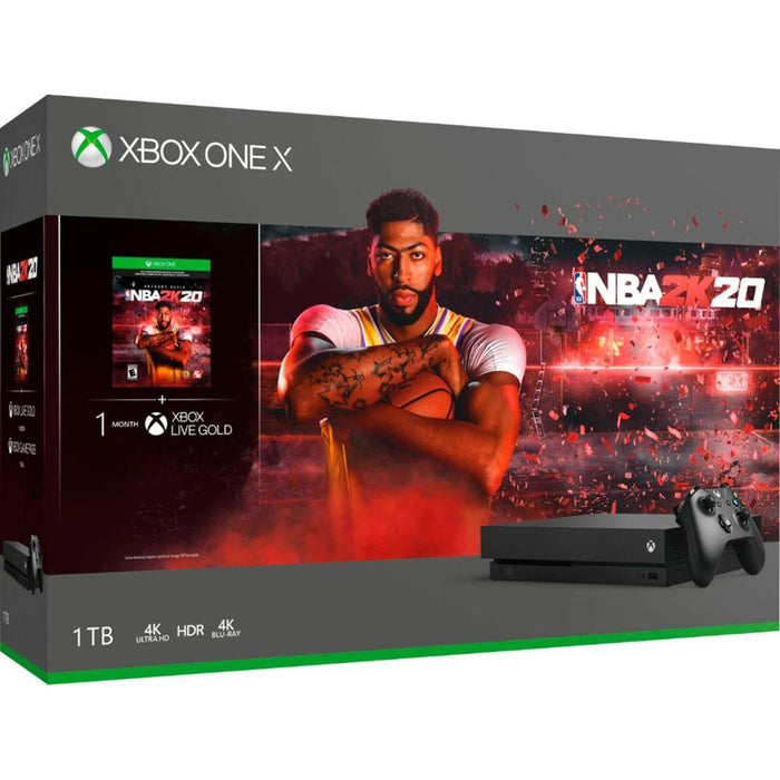 Microsoft Xbox One X 1 TB Console with NBA 2K20 + Controller & Gold Membership