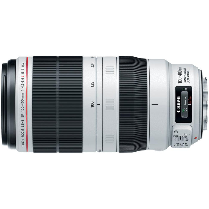 Canon EF 100-400mm F4.5-5.6L IS II USM Lens 9524B002 3 in 1 Case Backpack Bundle