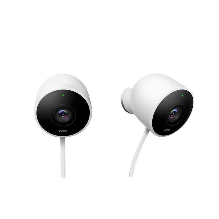 Google Nest Wired Outdoor Security Standard Surveilance (2-Pack) with Google Home Mini