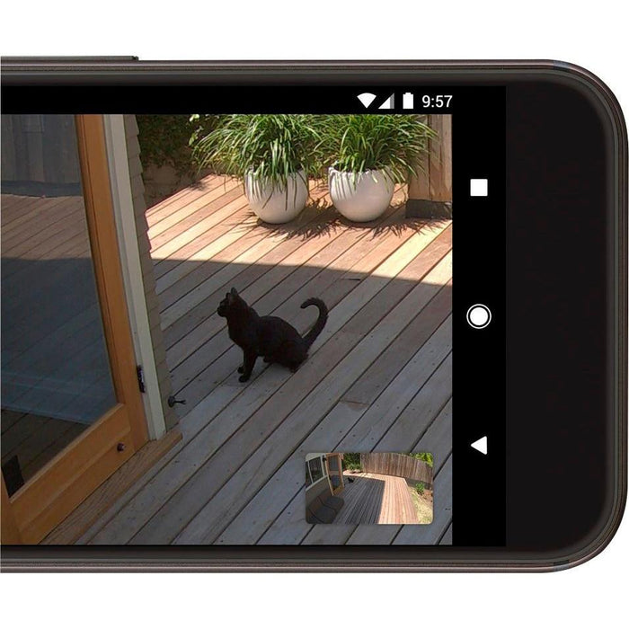 Google Nest IQ Wired Outdoor Security Camera 2 Pack + Google Home Mini Smart Speaker Bundle
