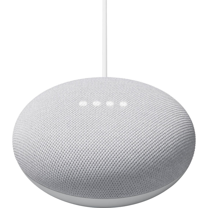 Google Nest IQ Wired Outdoor Security Camera 2 Pack + Google Home Mini Smart Speaker Bundle