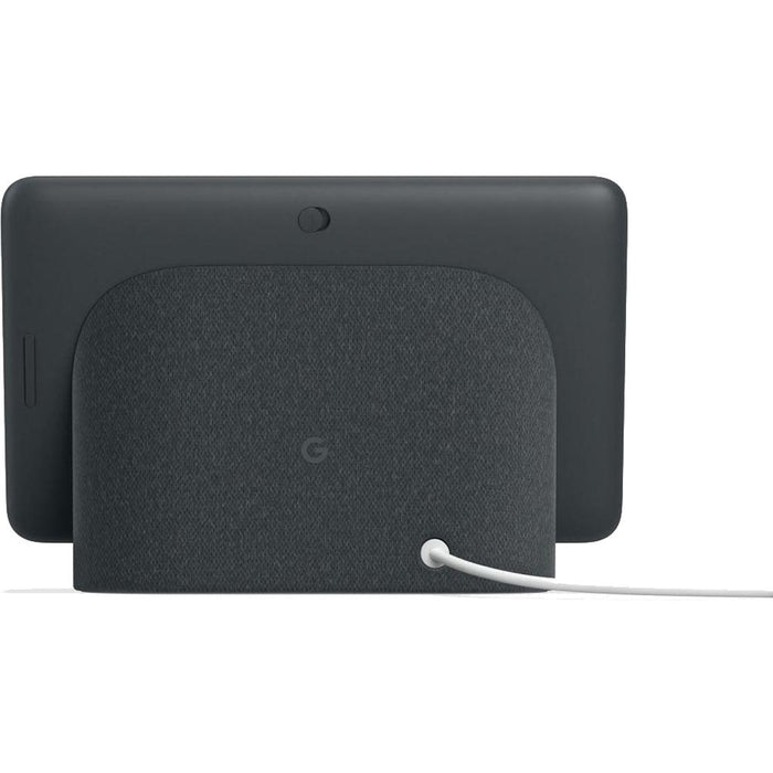 Google Nest Hub with Google Assistant, Charcoal Bundle w Google Nest Mini 2nd Gen (Sky Blue)
