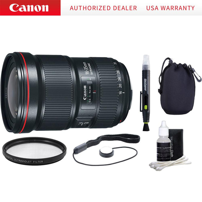 Canon EF 16-35mm f/2.8L III USM Ultra Wide Angle Zoom Lens & Accessories Bundle