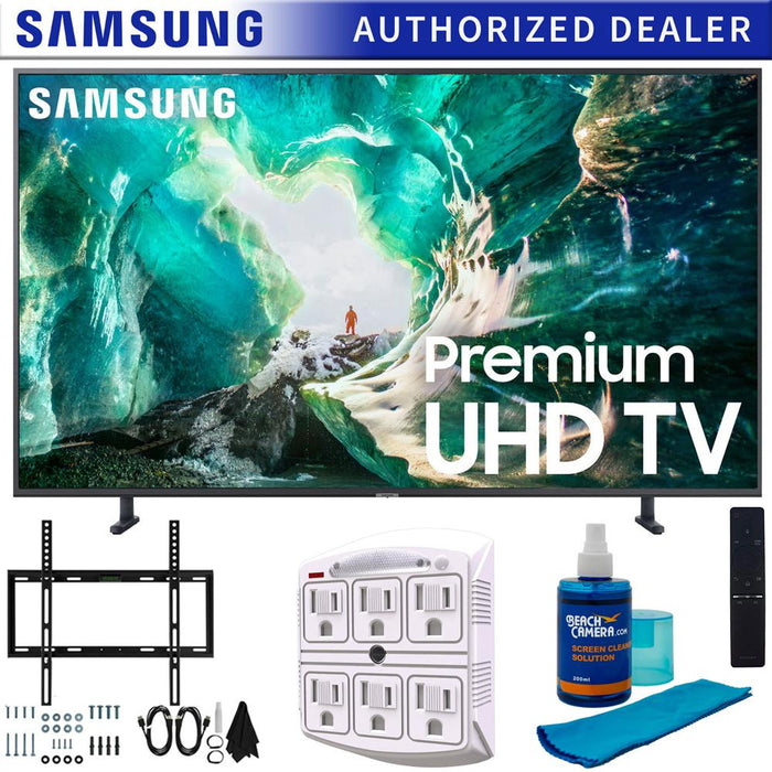 Samsung UN65RU8000 65" RU8000 LED Smart 4K UHD TV (2019) w/ Wall Mount Bundle