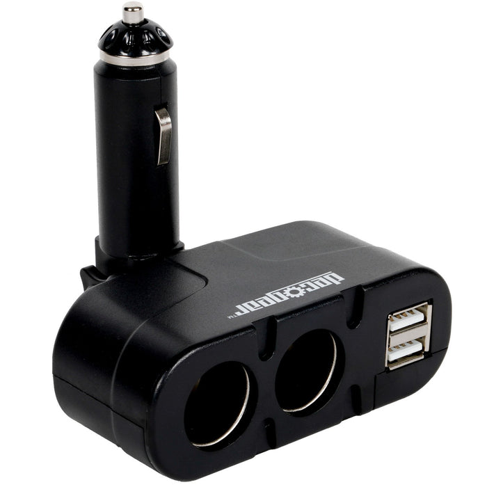 Deco Gear Dual DC12V/24V Electronic Multifunction Car Socket Cigarette Lighter USB Ports