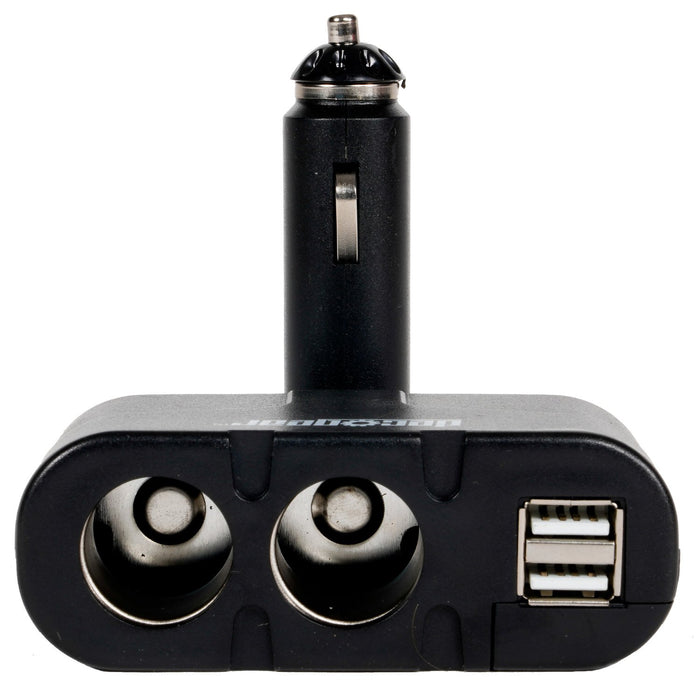 Deco Gear Dual DC12V/24V Electronic Multifunction Car Socket Cigarette Lighter USB Ports