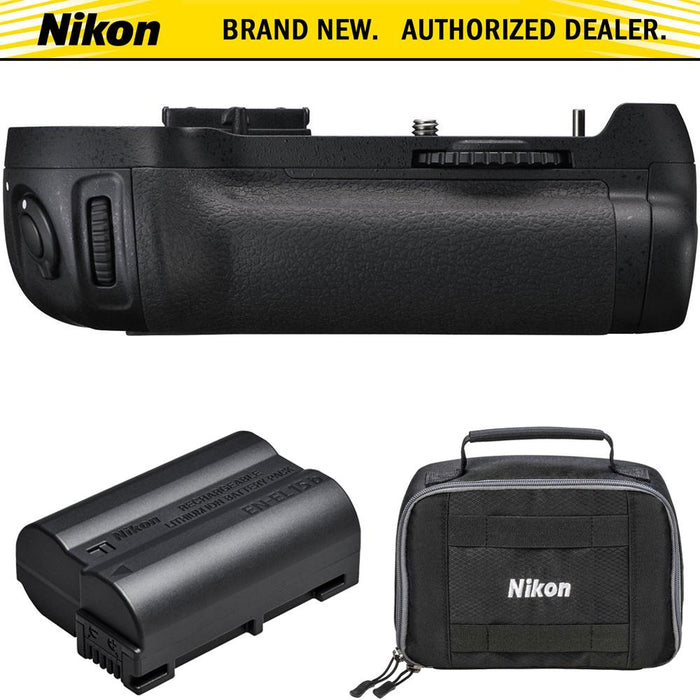 Nikon Multi Battery Power Pack Battery Grip for the D810 w/ Nikon EN-EL15b Battery Kit