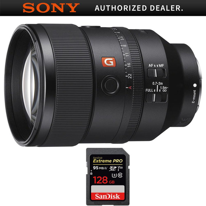 Sony FE 135mm F1.8 GM G Master Full-frame E-mount Telephoto Prime Lens+12GB Card