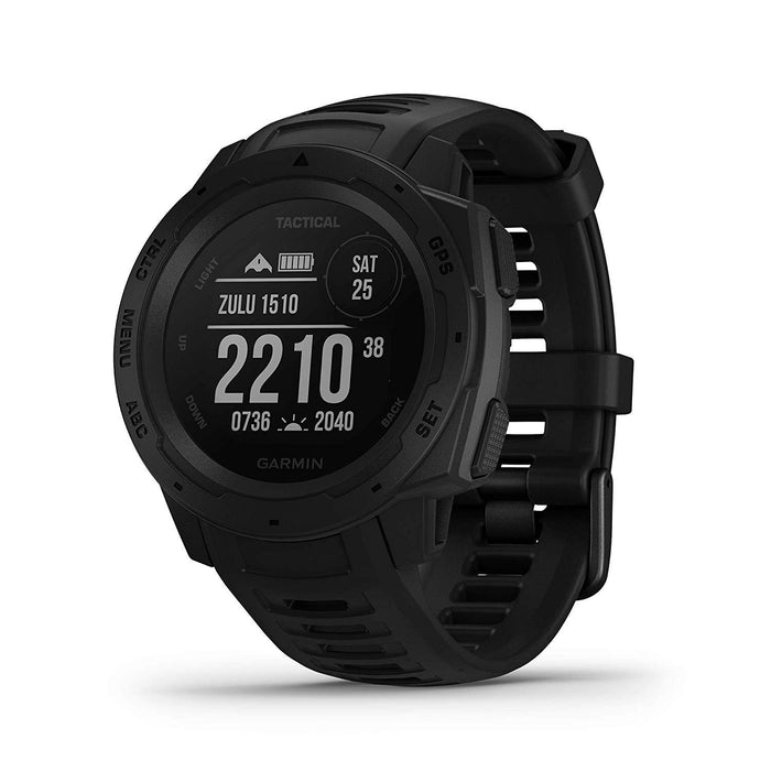Garmin Instinct Tactical Outdoor GPS Smart Watch (010-02064-70) w/ Accessories Bundle