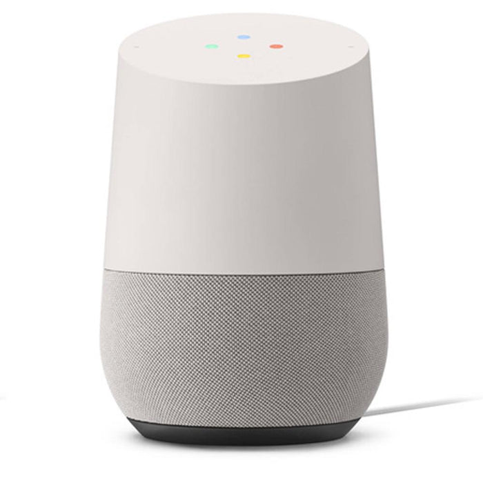 Google Home Smart Speaker, White/Slate with (2) Google Nest Mini (Sky Blue), 2nd Gen