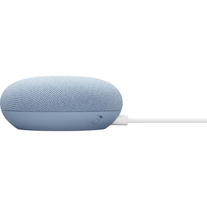 Google Nest Mini - 2nd Gen Smart Speaker GA01140-US with Google Assistant Sky Blue 2 Pack
