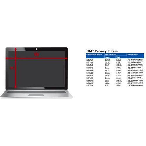 3M Privacy Filter for 24" Widescreen Monitor (16:10) (PF240W1B) - Open Box