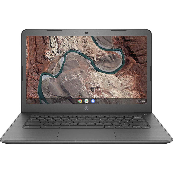 Hewlett Packard Chromebook 14-inch HD Non-Touch Laptop with 180-degree Hinge - Grey - Open Box