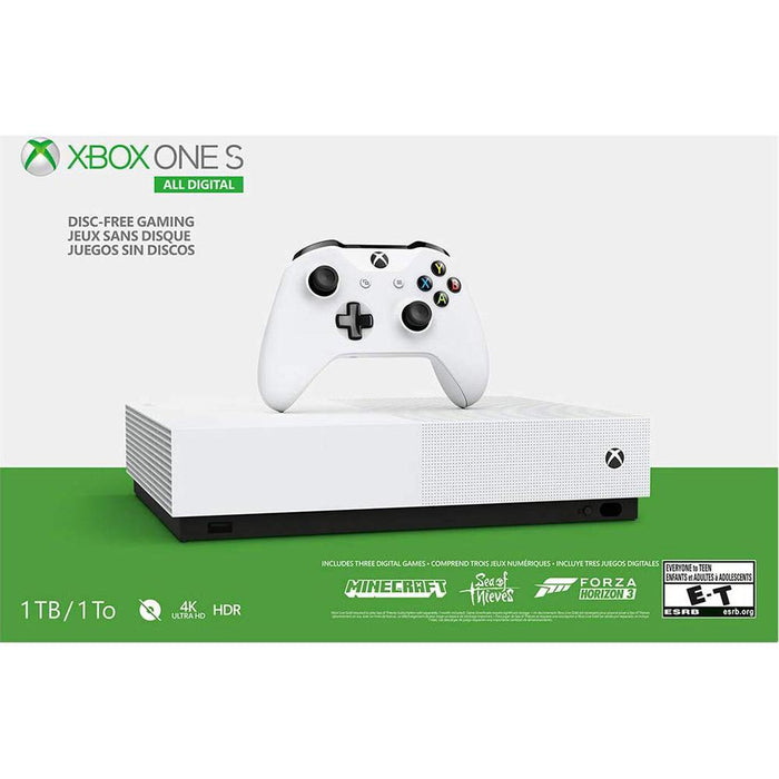 Microsoft 1 TB Xbox One S All Digital Edition: Disc-Free with 3 Game Download (OPEN BOX)