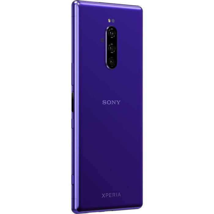 Sony Xperia 1 Unlocked Smartphone 6.5" 4K HDR OLED Display, 128GB (Purple)