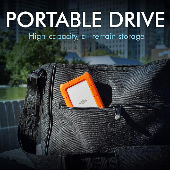 Seagate Rugged USB-C 5TB External Hard Drive Portable HDD w/ Hard Case + Headphone