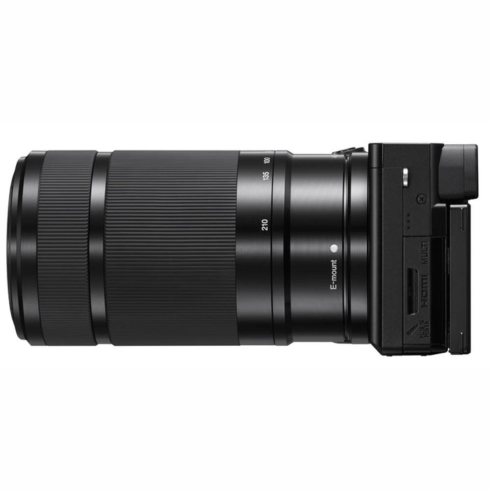 Sony a6100 Mirrorless Camera 4K APS-C ILCE-6100YB 2 Lens 16-50mm 55-210mm Bundle