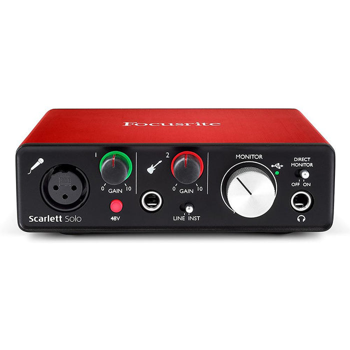 Focusrite Scarlett Solo USB Audio Interface (2nd Generation) w/Pro Tools - OPEN BOX