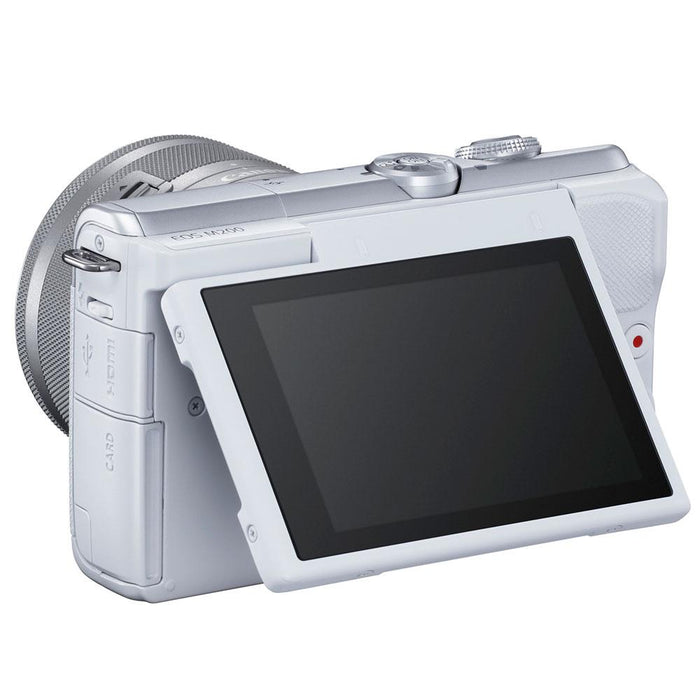 Canon EOS M200 Mirrorless Digital Camera + 15-45mm IS STM Lens Vlogger Bundle WT